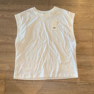Vince Tank Top Muscle Tee White Large  NWT